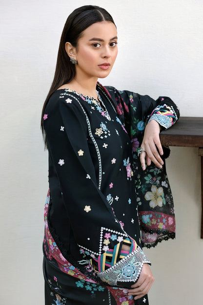Farasha | Summer Weaves Embroidered Lawn | Ember Shadow