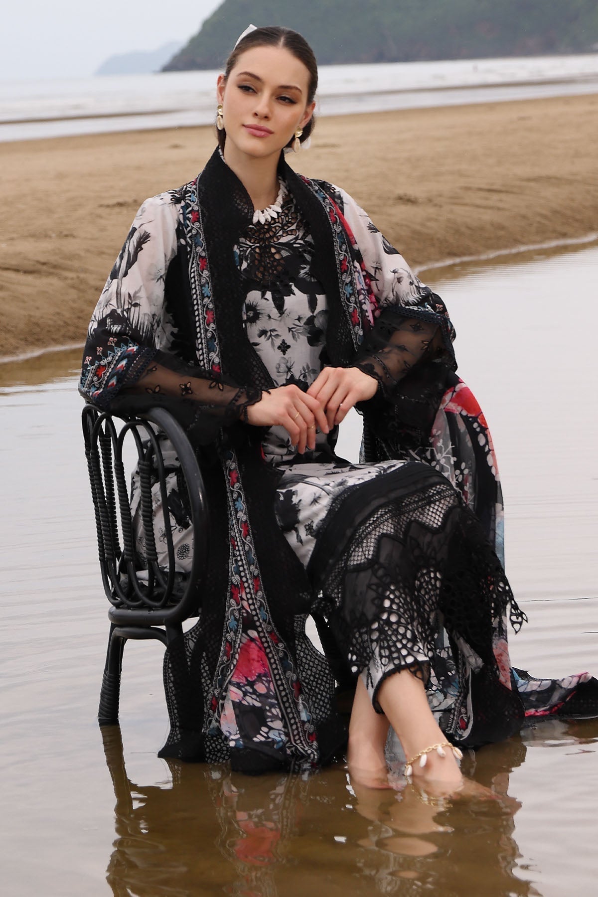 Nureh | Gardenia Embroidered Lawn 25 | NSG-175