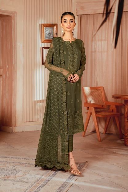 Iznik | Chiffonkari Formals | ICK-05 Embroidered Chiffon