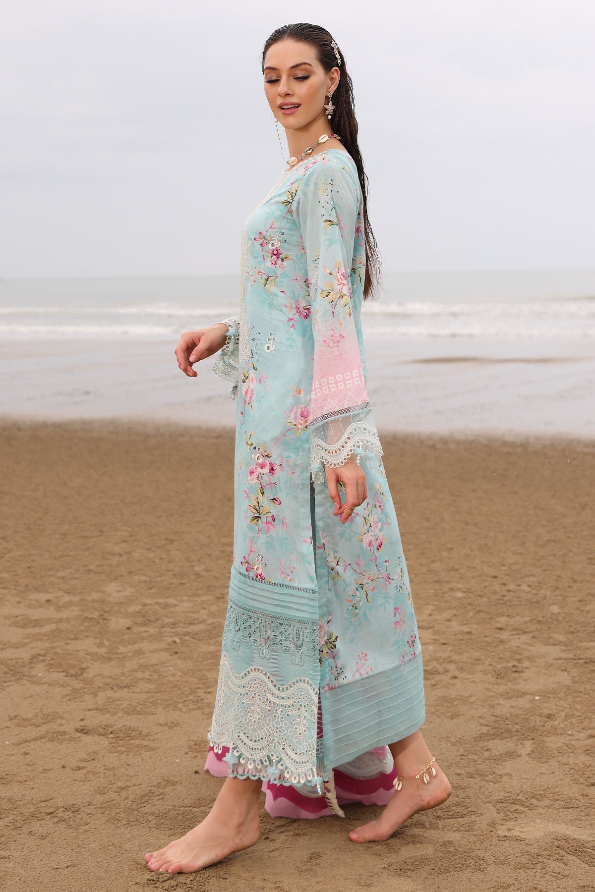 Nureh | Gardenia Embroidered Lawn 25 | NSG-173