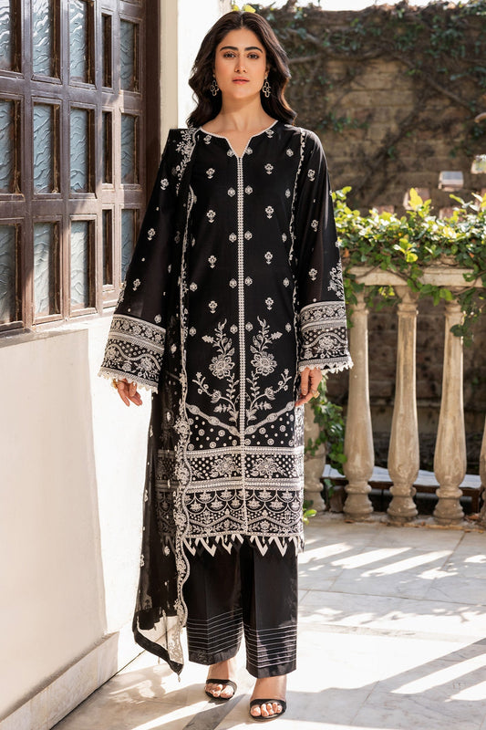 Farasha | Summer Weaves Embroidered Lawn | Midnight Glow