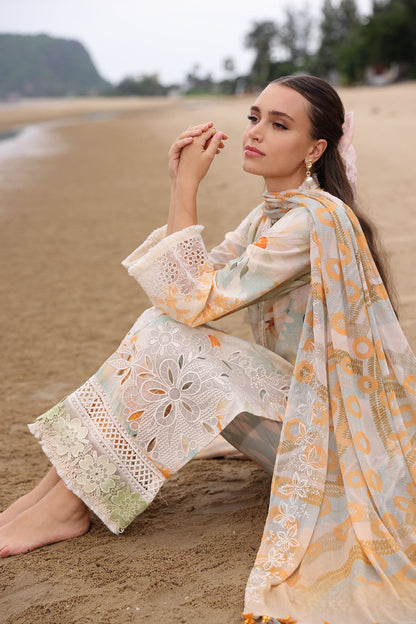 Nureh | Gardenia Embroidered Lawn 25 | NSG-169