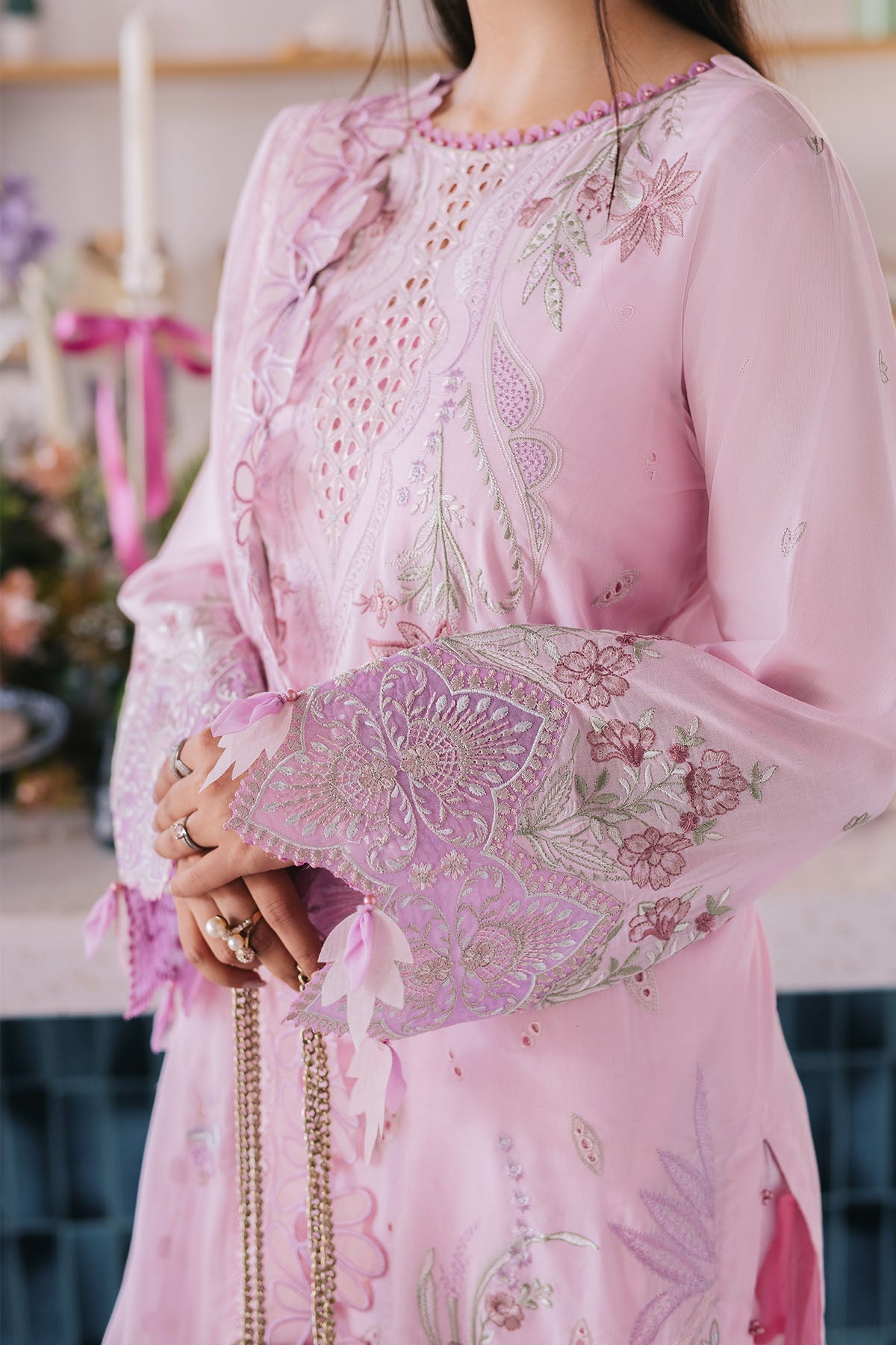 Nureh | Eid Escape Lawn | SPARKLE PINK NE-87