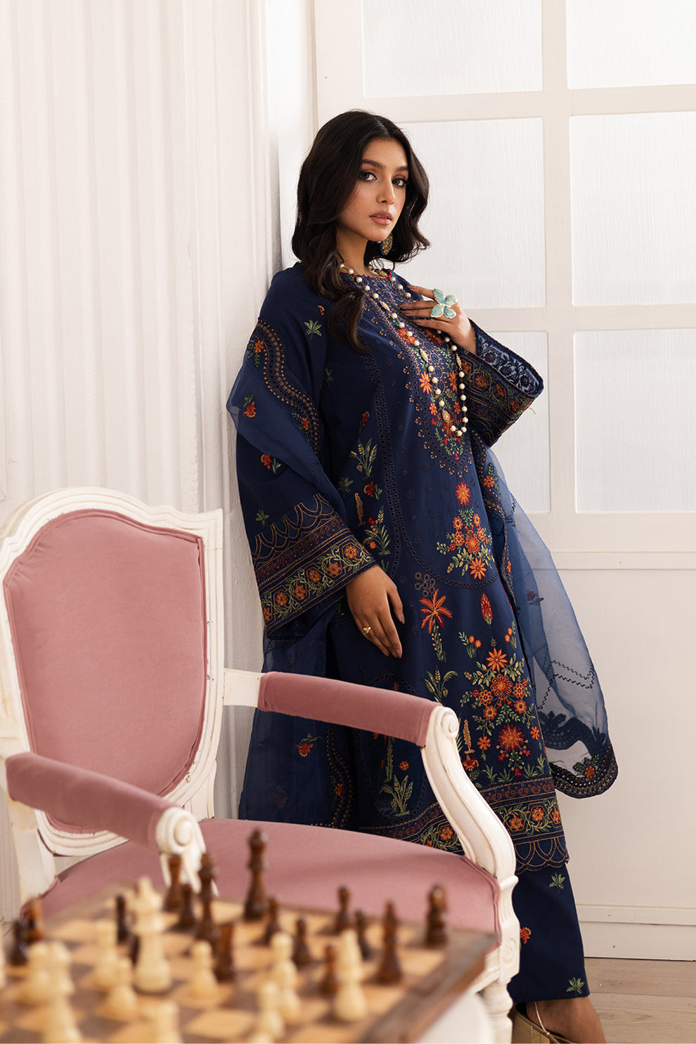 Maryum N Maria | Mira Luxury Lawn | PARESTOO - FS50109