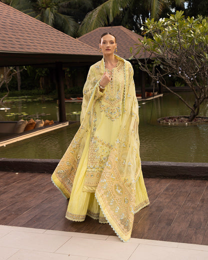 Faiza Saqlain | Zinnia Lawn 25 | Azalea