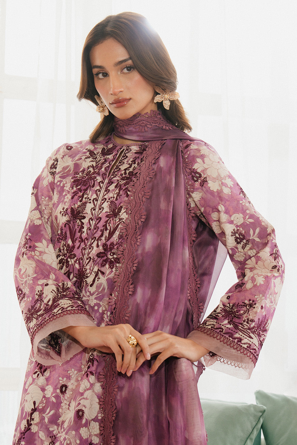 Ayzel | Armelia Printed Lawn 25 | Ren