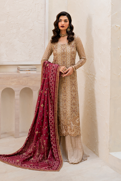 Iznik | Chinnon Chiffon | CC-44 Embroidered Chiffon