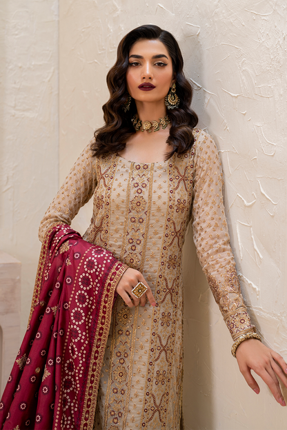 Iznik | Chinnon Chiffon | CC-44 Embroidered Chiffon