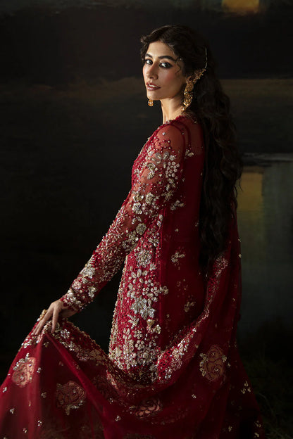 Hayat by Afrozeh Embroidered Organza 3Pc Suit AFH-24-07 ABEER