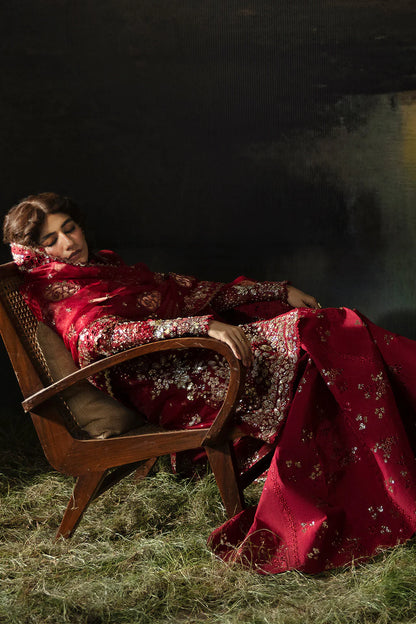 Hayat by Afrozeh Embroidered Organza 3Pc Suit AFH-24-07 ABEER