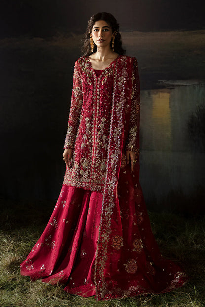 Hayat by Afrozeh Embroidered Organza 3Pc Suit AFH-24-07 ABEER