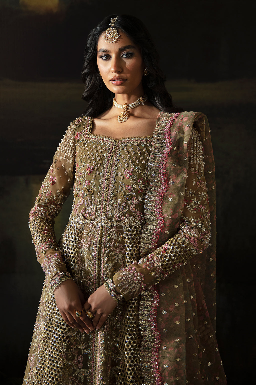 Hayat by Afrozeh Embroidered Organza 3Pc Suit AFH-24-01 SUHANA