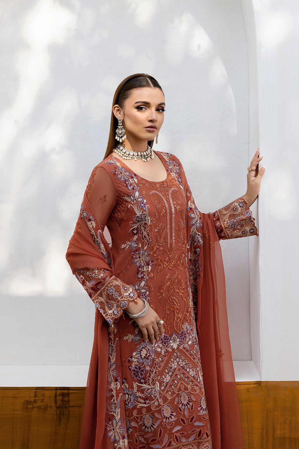 Ramsha | Chevron Chiffon Collection | A-1007