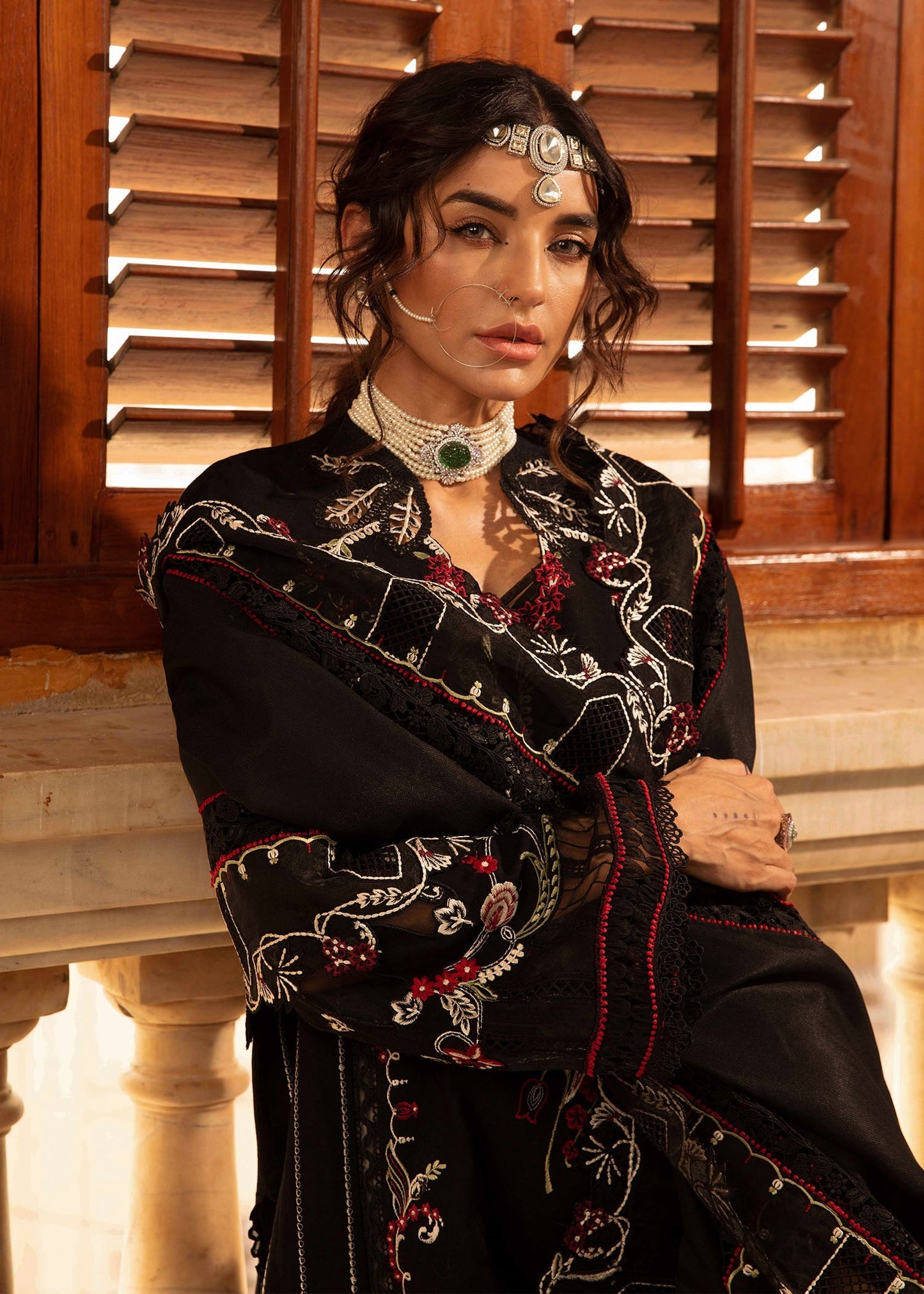 Crimson | Aaleen Winter 24 | Meenakari