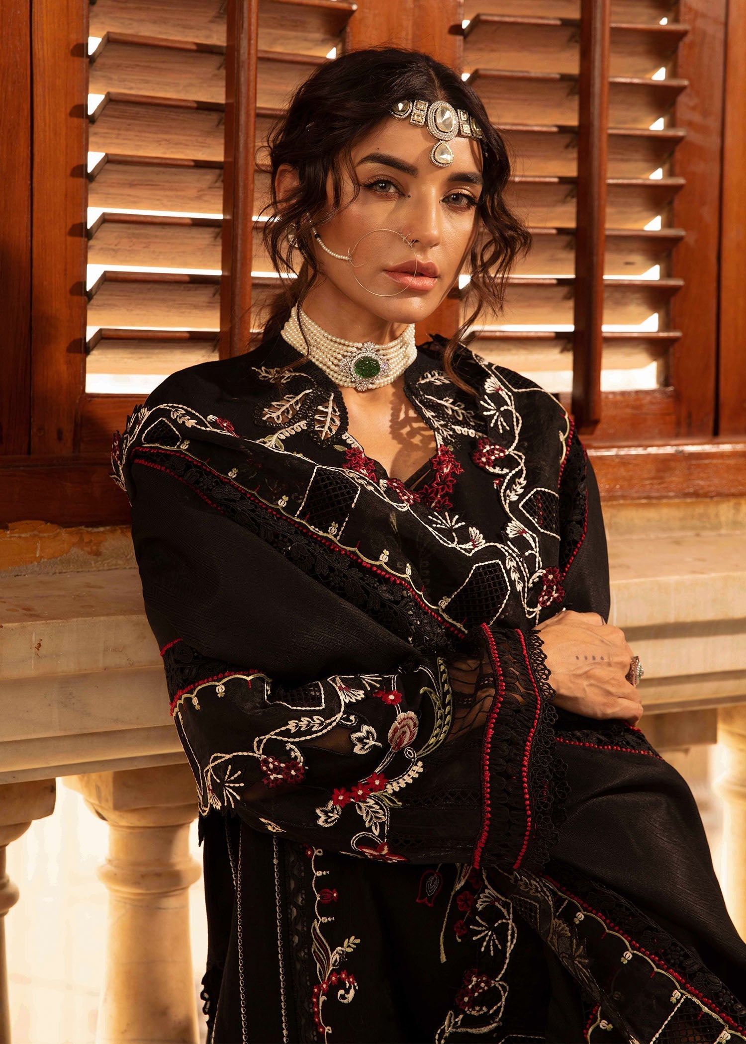 Crimson | Aaleen Winter 24 | Meenakari