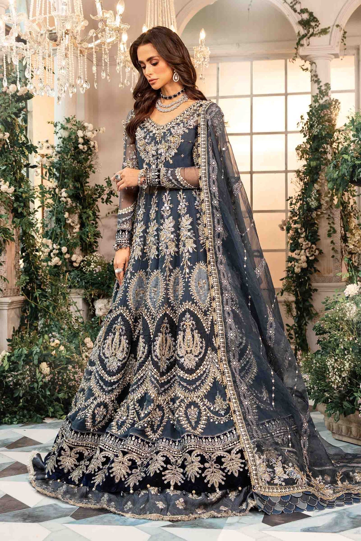 Maria B | Embroidered Formals 24 | Organza Suit | BD-2901