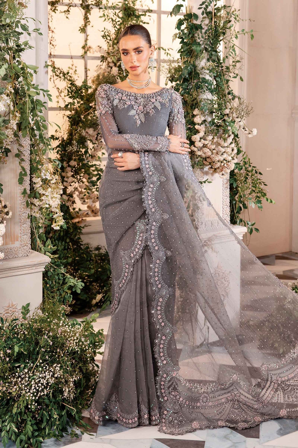 Maria B | Embroidered Formals 24 | Organza Suit | BD-2902