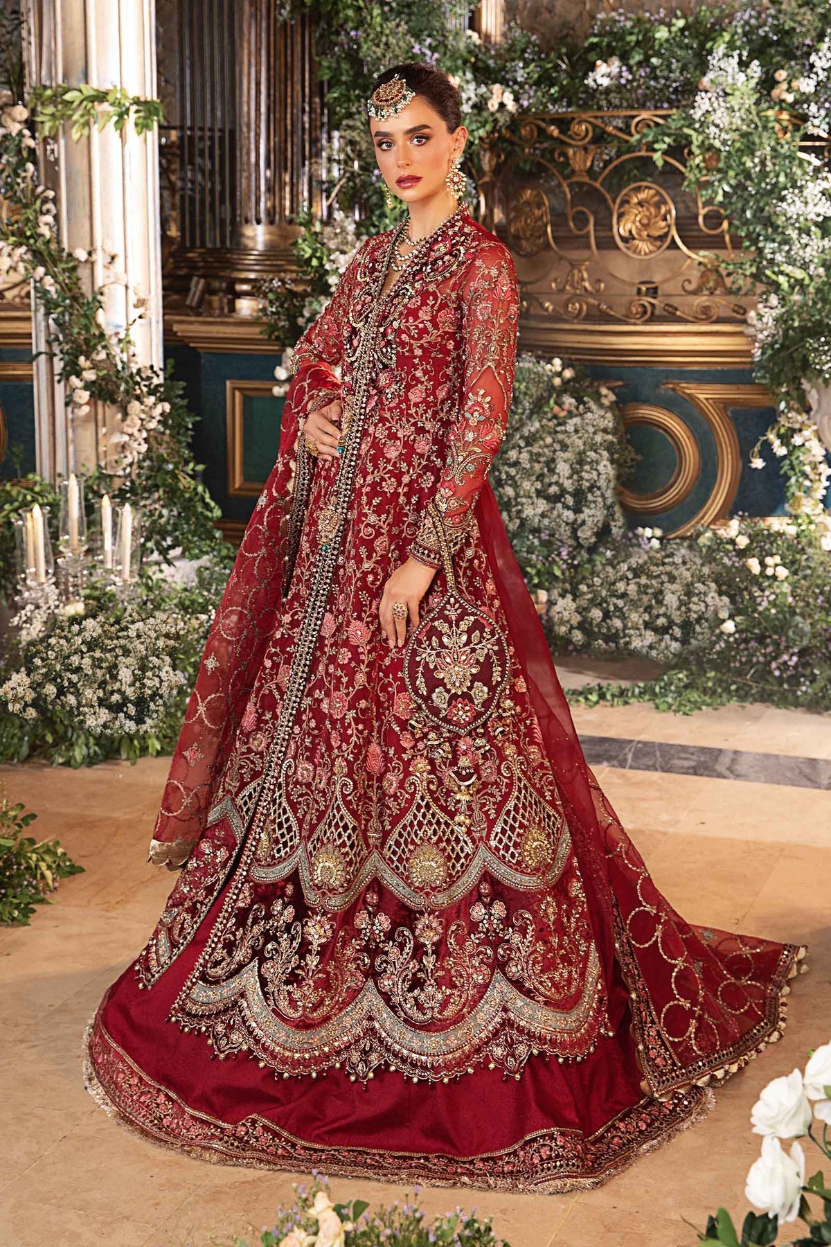 MARIA B__3 Piece Embroidered Organza Suit | BD-2908