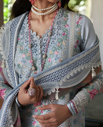 Republic Womenswear | Kalani Eid Luxury Lawn 25 | D7-B - Hoor