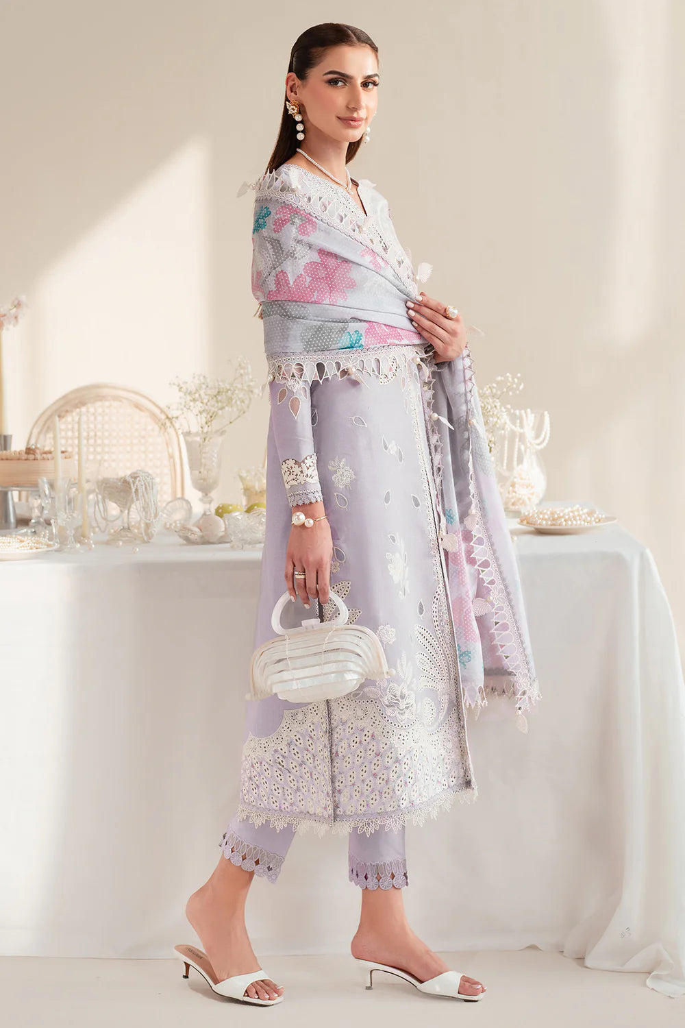Jazmin | Iris EMBROIDERED DOBBY LAWN IL'25-D06