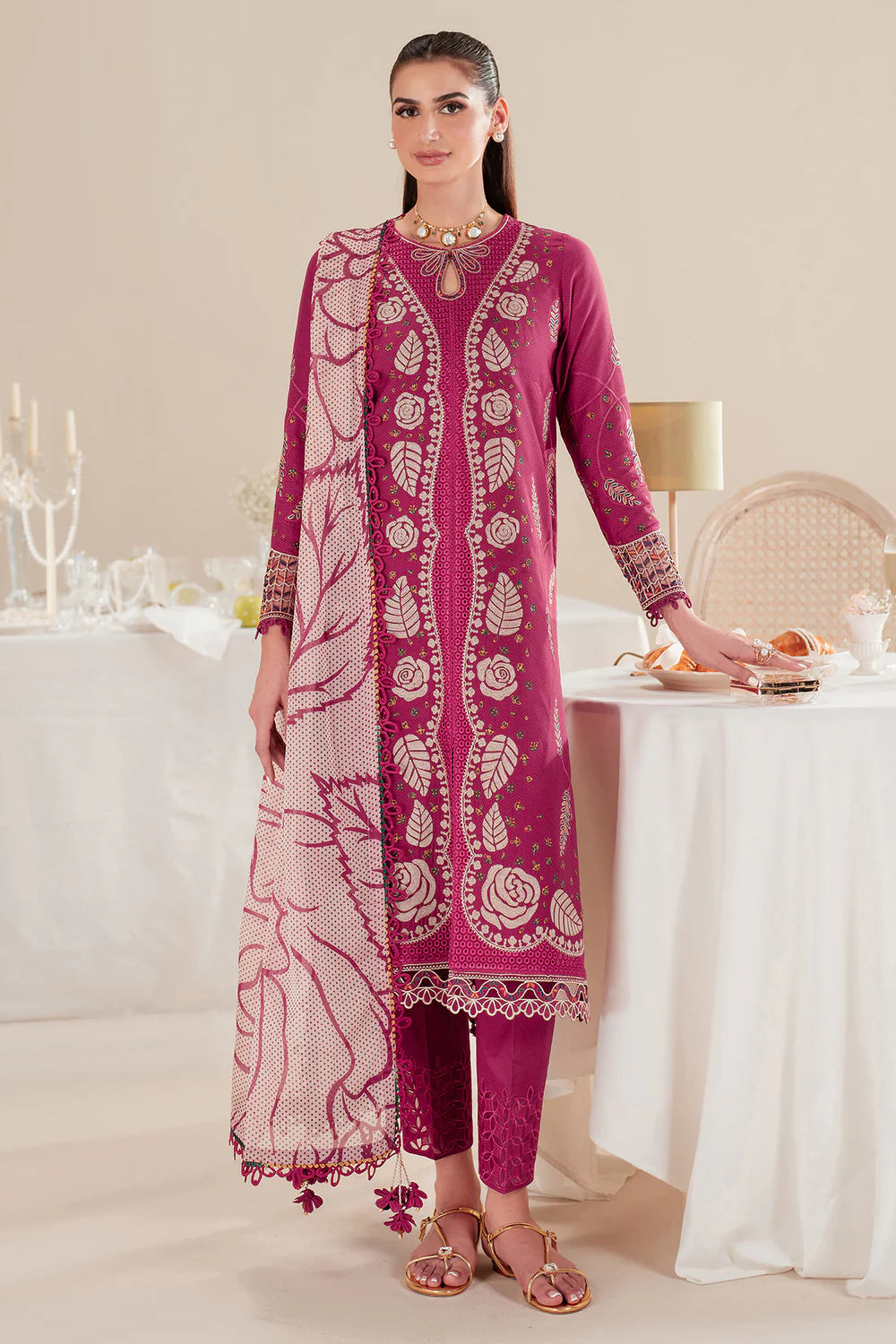 Jazmin | Iris EMBROIDERED DOBBY LAWN IL'25-D05
