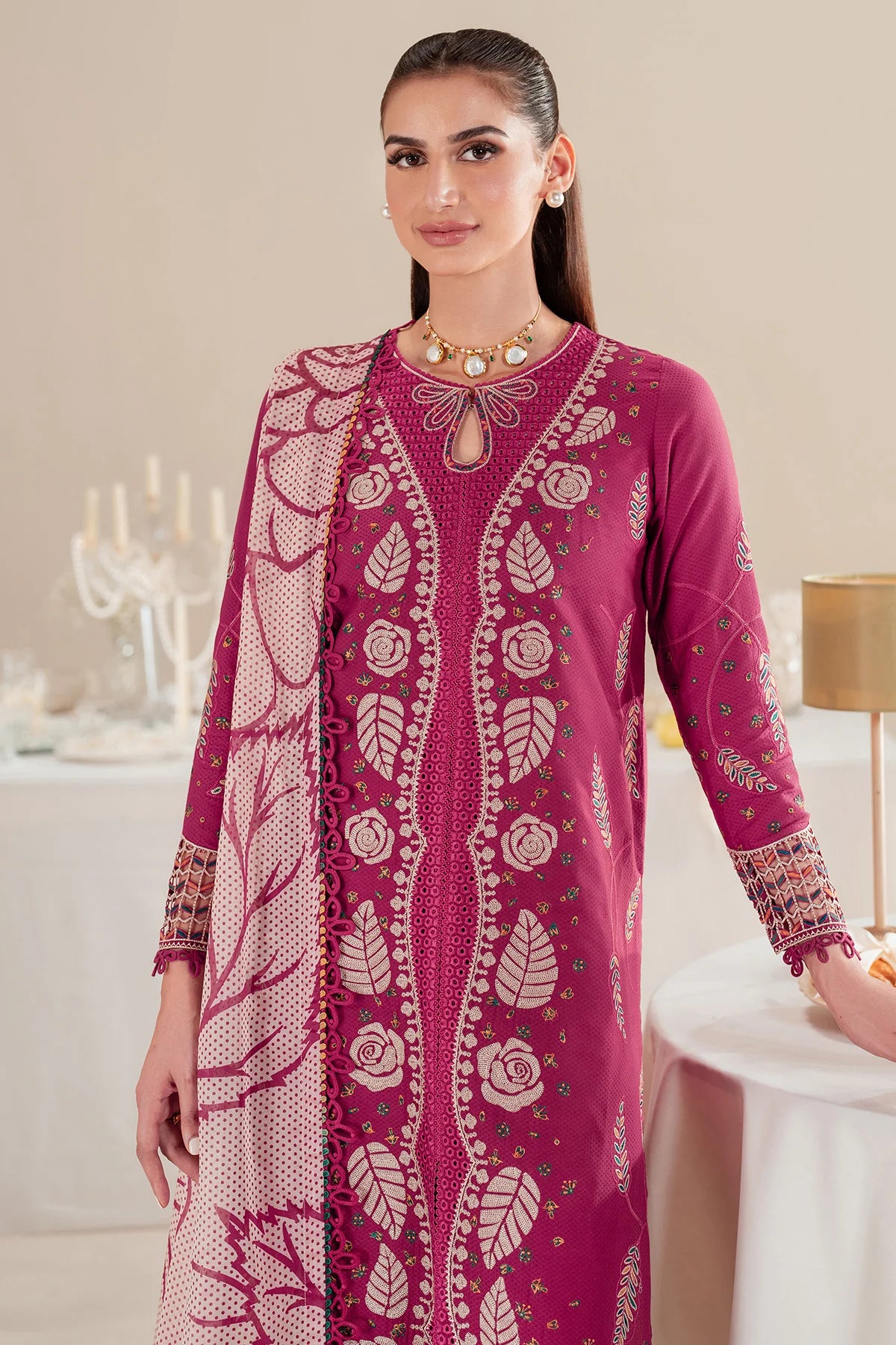 Jazmin | Iris EMBROIDERED DOBBY LAWN IL'25-D05