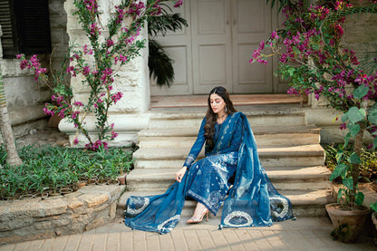 Qalamkar | Luxury Lawn Eid Edit | SB-11 Noray