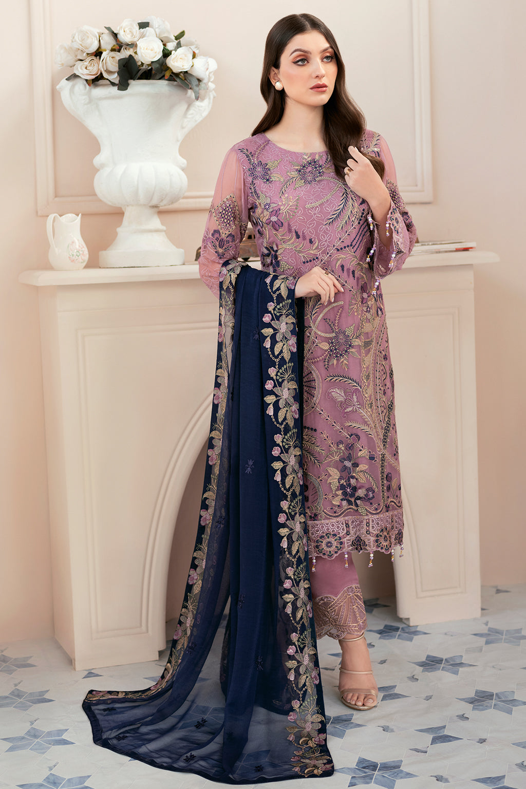 Ramsha | Rangoon Chiffon Collection 24 | D-910