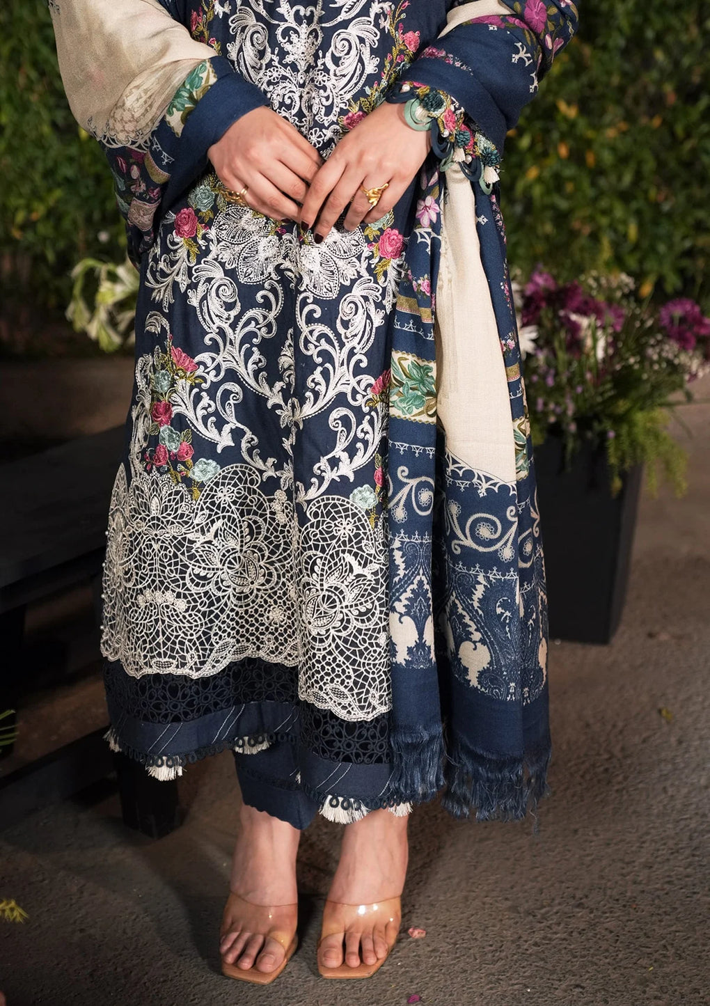 Elaf Premium | Winter Pashmina Shawl Collection | EPW-6B Moonlit Promises