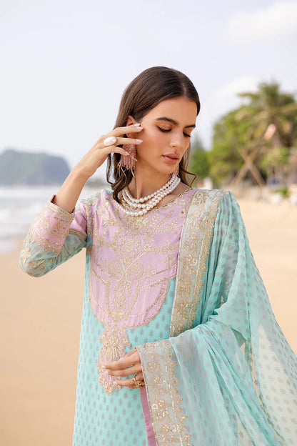 Freesia premium | Zyra | 3 Piece Embroirdered Chiffon Aarohi - FW40056