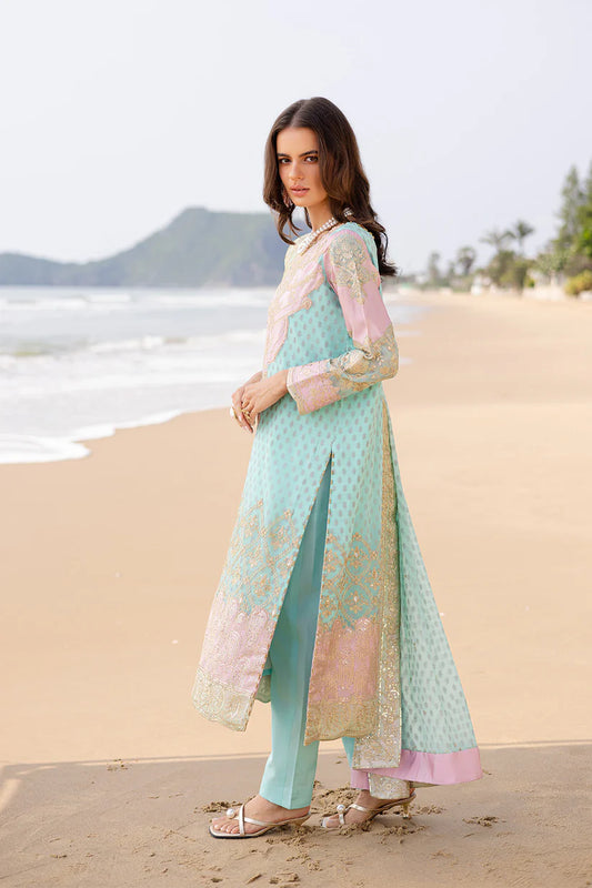 Freesia premium | Zyra | 3 Piece Embroirdered Chiffon Aarohi - FW40056