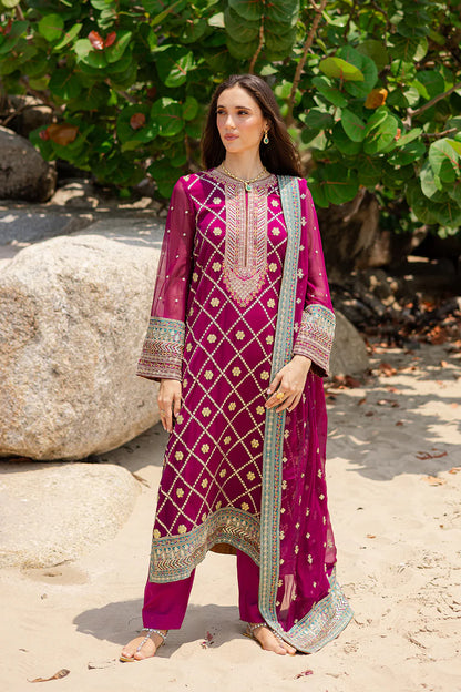 Freesia premium | Zyra | 3 Piece Embroirdered Chiffon Aditi - FW40051