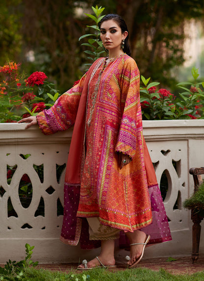 Farah Talib Aziz | Mayna Festive Prints 24 | Fadil Shirt And Dupatta