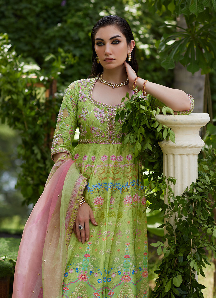 Farah Talib Aziz | Mayna Festive Prints 24 | Limees Kalidaar With Dupatta