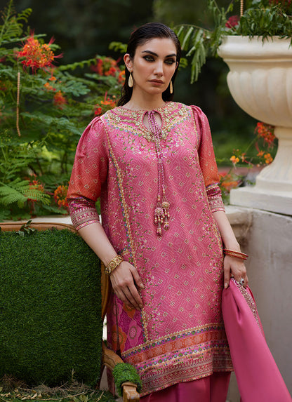 Farah Talib Aziz | Mayna Festive Prints 24 | Abila Shirt And Dupatta