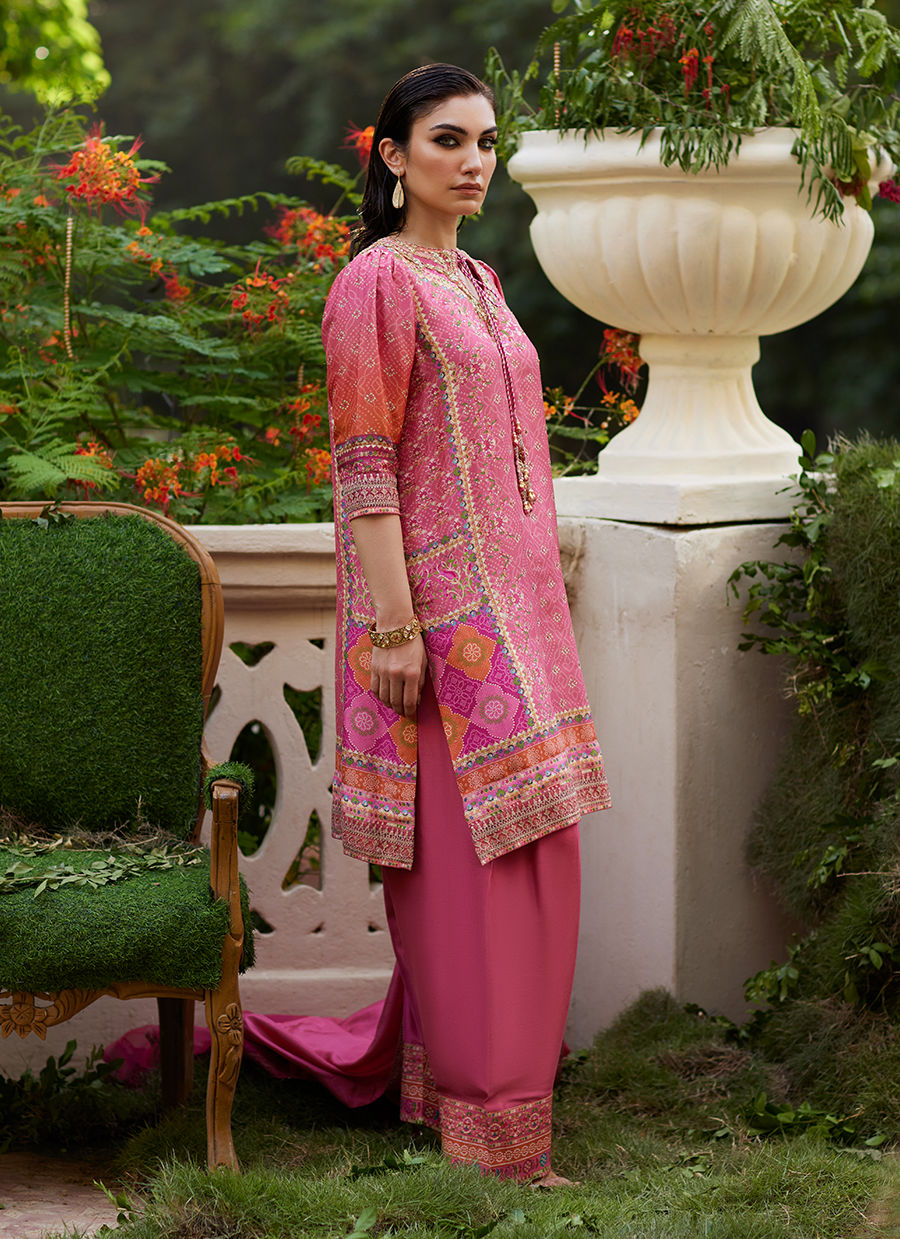 Farah Talib Aziz | Mayna Festive Prints 24 | Abila Shirt And Dupatta