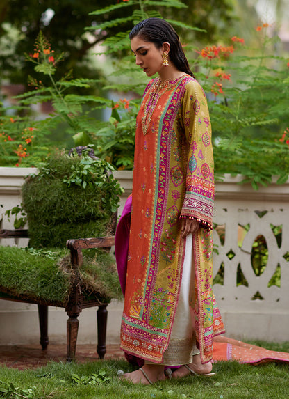 Farah Talib Aziz | Mayna Festive Prints 24 | Aifa Shirt And Dupatta