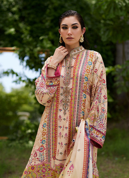 Farah Talib Aziz | Mayna Festive Prints 24 | Delkash Shirt And Dupatta