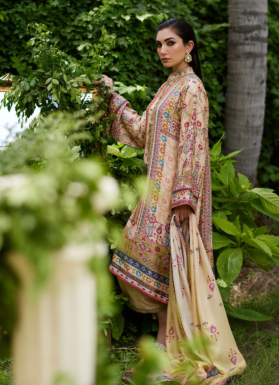 Farah Talib Aziz | Mayna Festive Prints 24 | Delkash Shirt And Dupatta