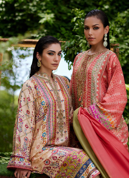 Farah Talib Aziz | Mayna Festive Prints 24 | Delkash Shirt And Dupatta