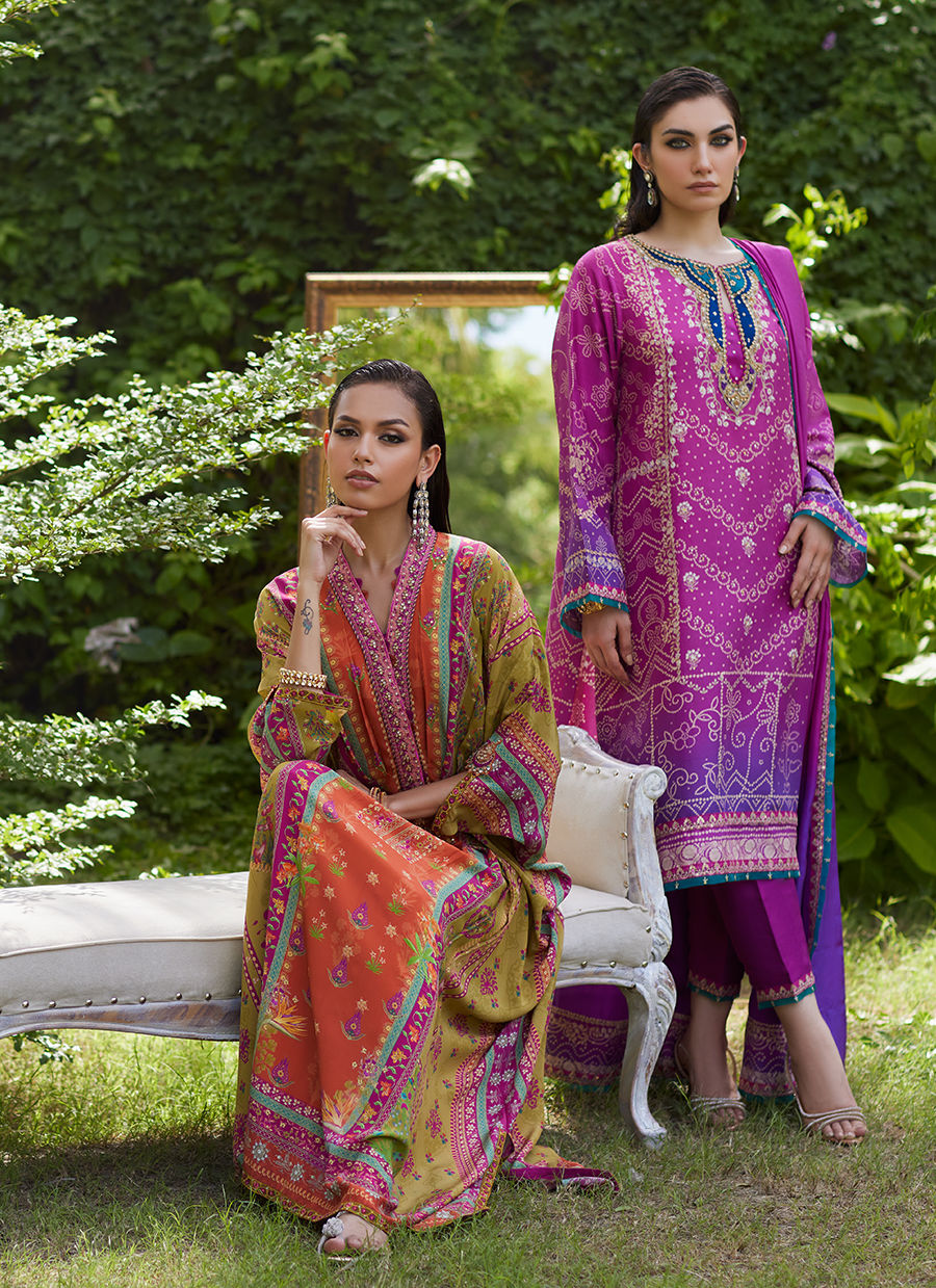 Farah Talib Aziz | Mayna Festive Prints 24 | Qailah Kaftan