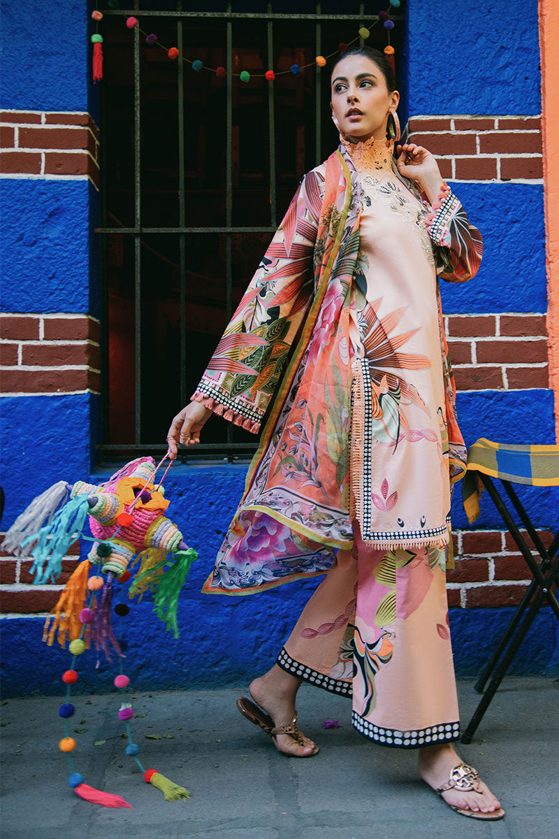 Mushq | La Dolce Hemline Prints 25 | Peach Poppies