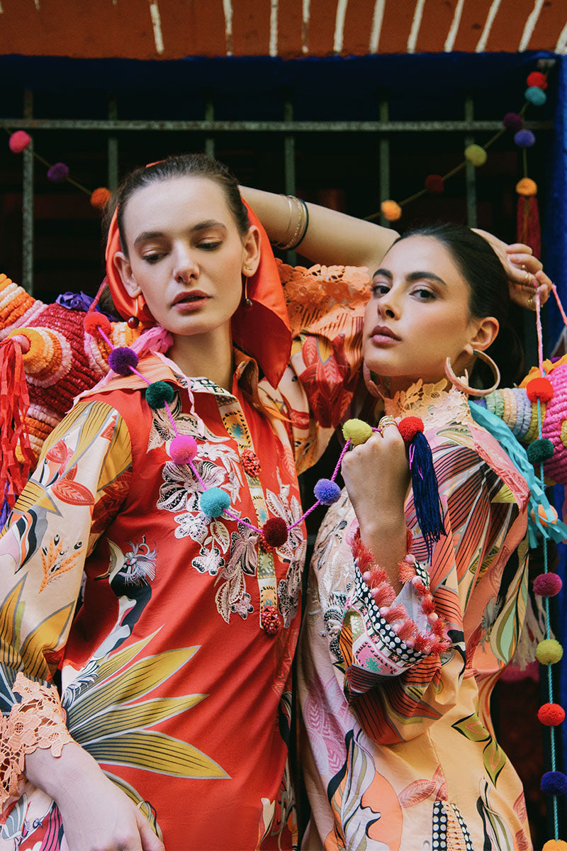 Mushq | La Dolce Hemline Prints 25 | Peach Poppies