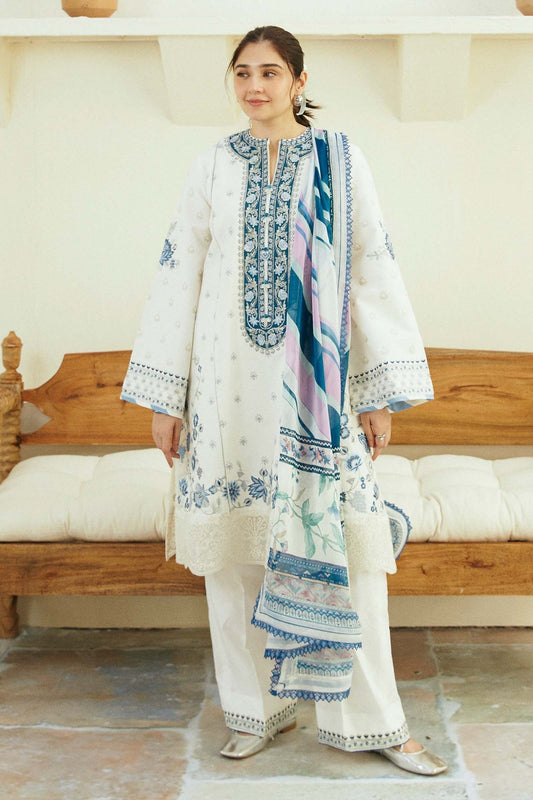 Zara Shahjahan | Coco Lawn Eid Edit 24 | IVORY-D4