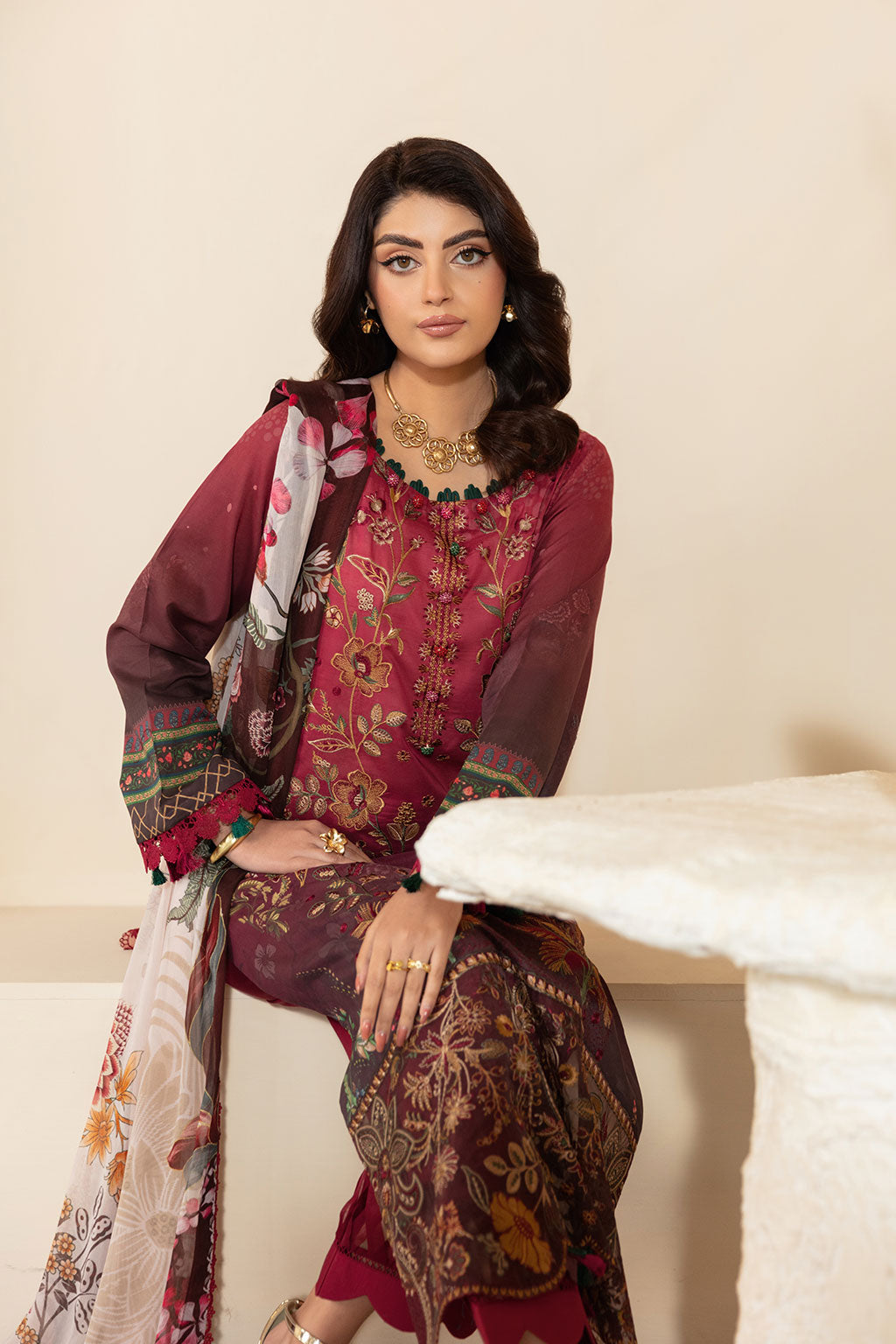 Ramsha | Mashaal Luxury Lawn | L-1303