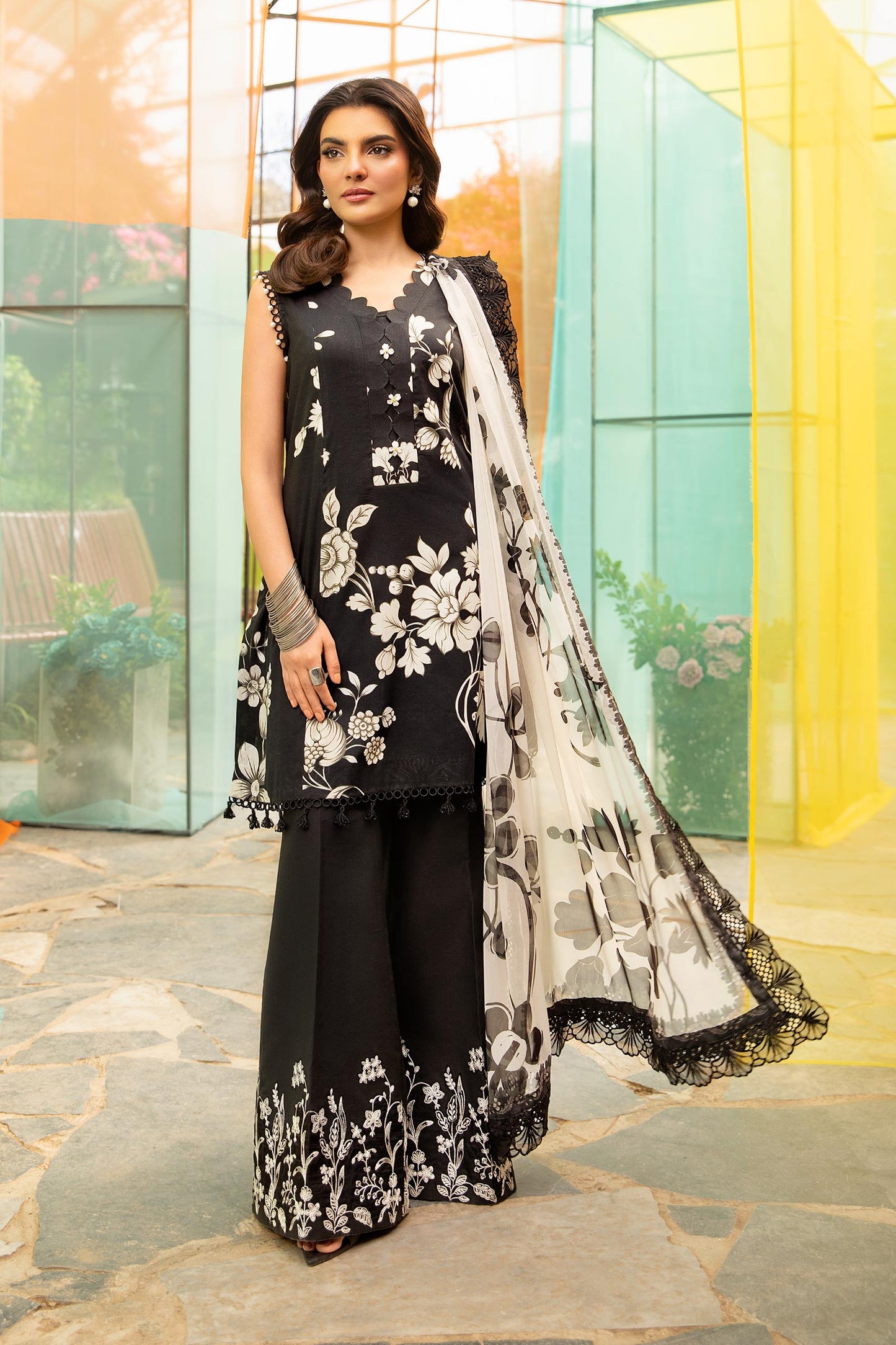 Maria B | M Basic Summer Lawn 25 | MB-CUS25-706B