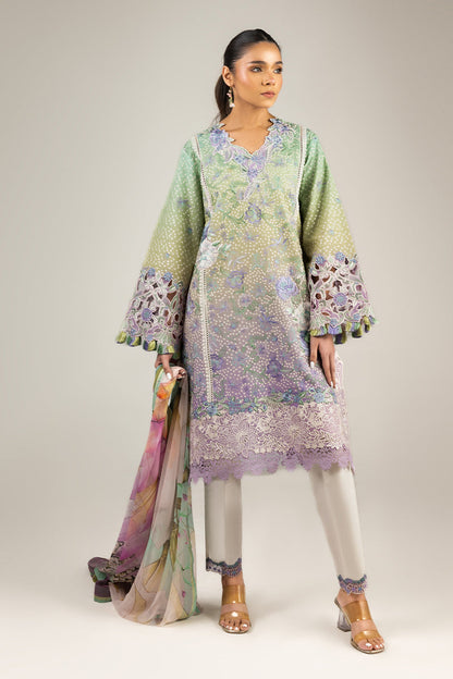 Mushq | Manaram Luxury Lawn 25 | Glittering Grace