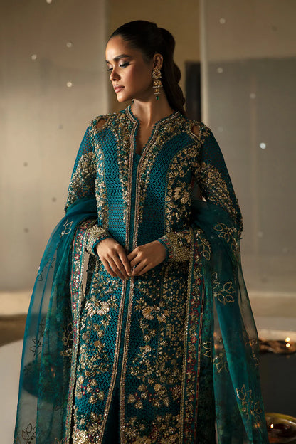 Hayat by Afrozeh Embroidered Organza 3Pc Suit AFH-24-09 MEERUB