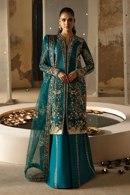 Hayat by Afrozeh Embroidered Organza 3Pc Suit AFH-24-09 MEERUB