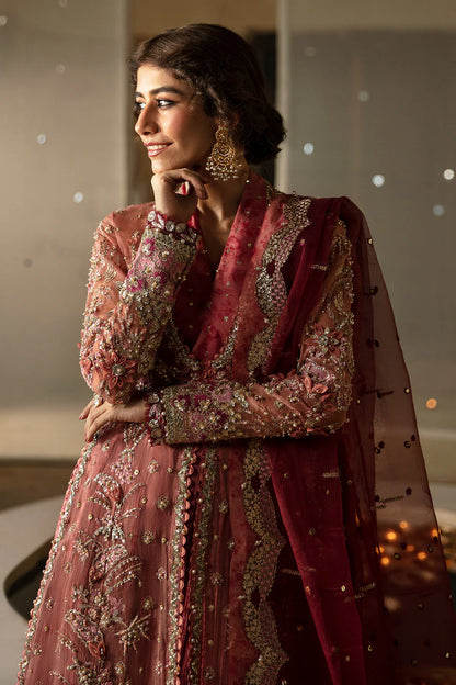 Hayat by Afrozeh Embroidered Organza 3Pc Suit AFH-24-04 MEHREEN
